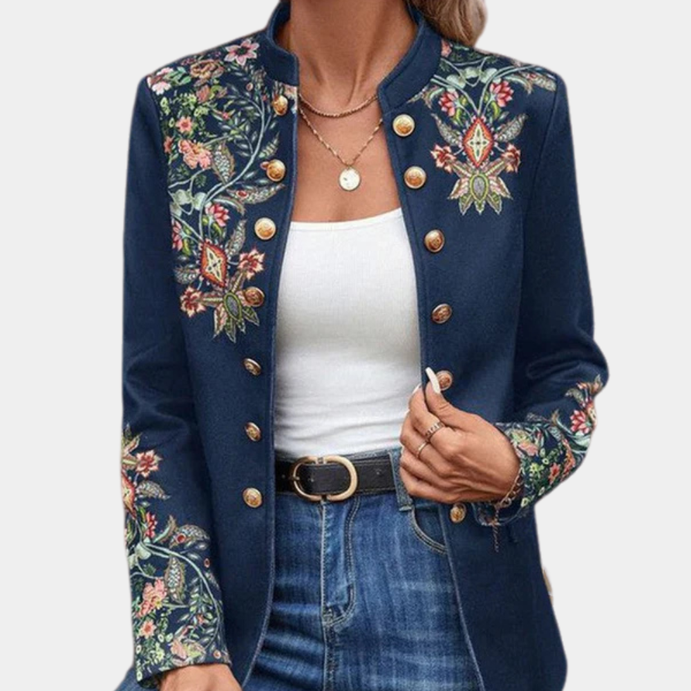 Blazer Femme – Brodé, Colorée