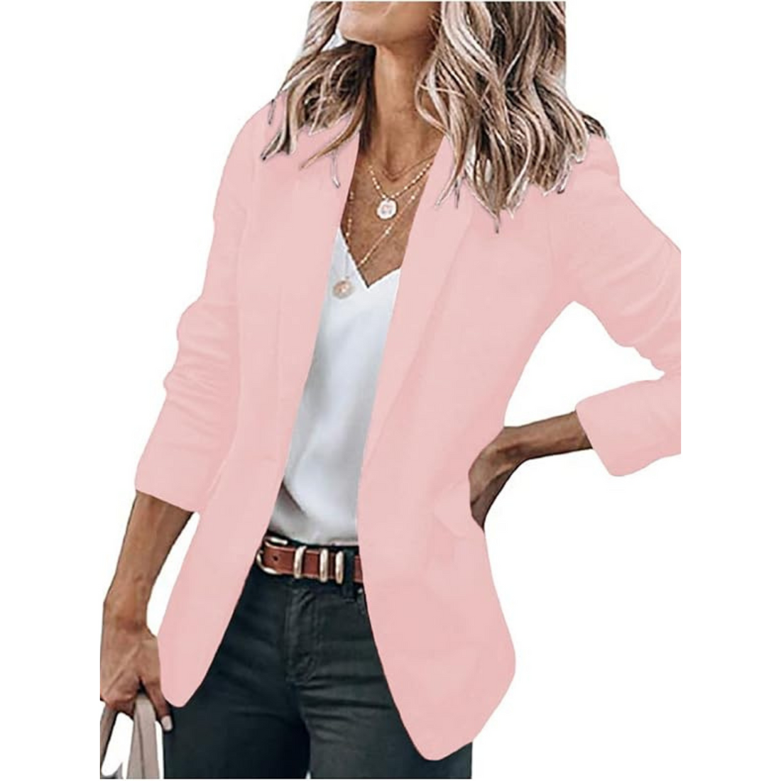 Blazer Femme – Coupe Fluide, Cintré