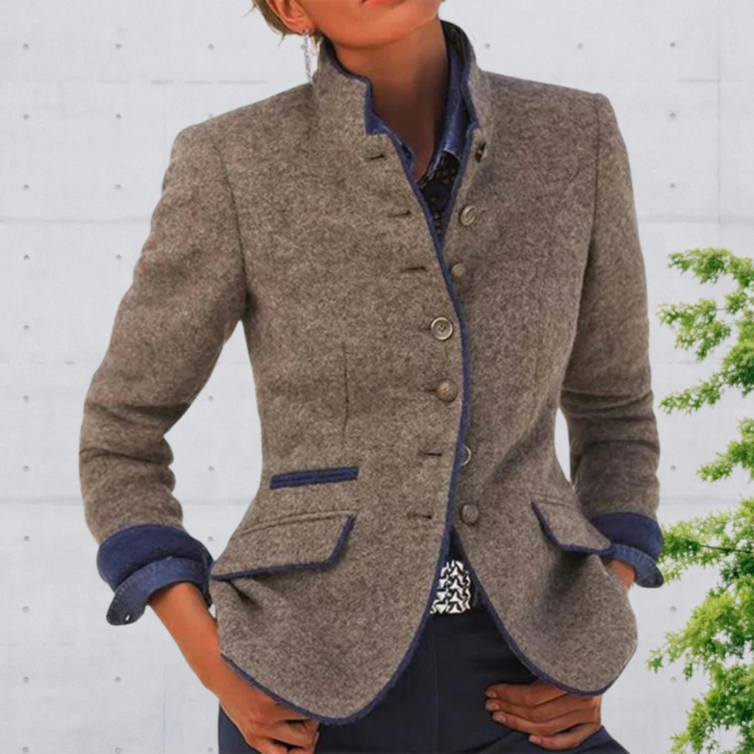 Blazer Femme – Coupe Structurée, Cintré