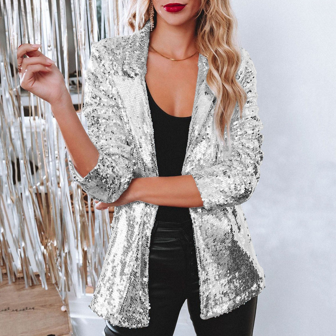 Blazer Femme – Glamour Paillettes, Cintré