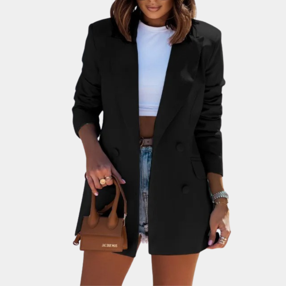 Blazer Femme – Mi-Long Tissu Disponible Plusieurs Couleurs, Cintré