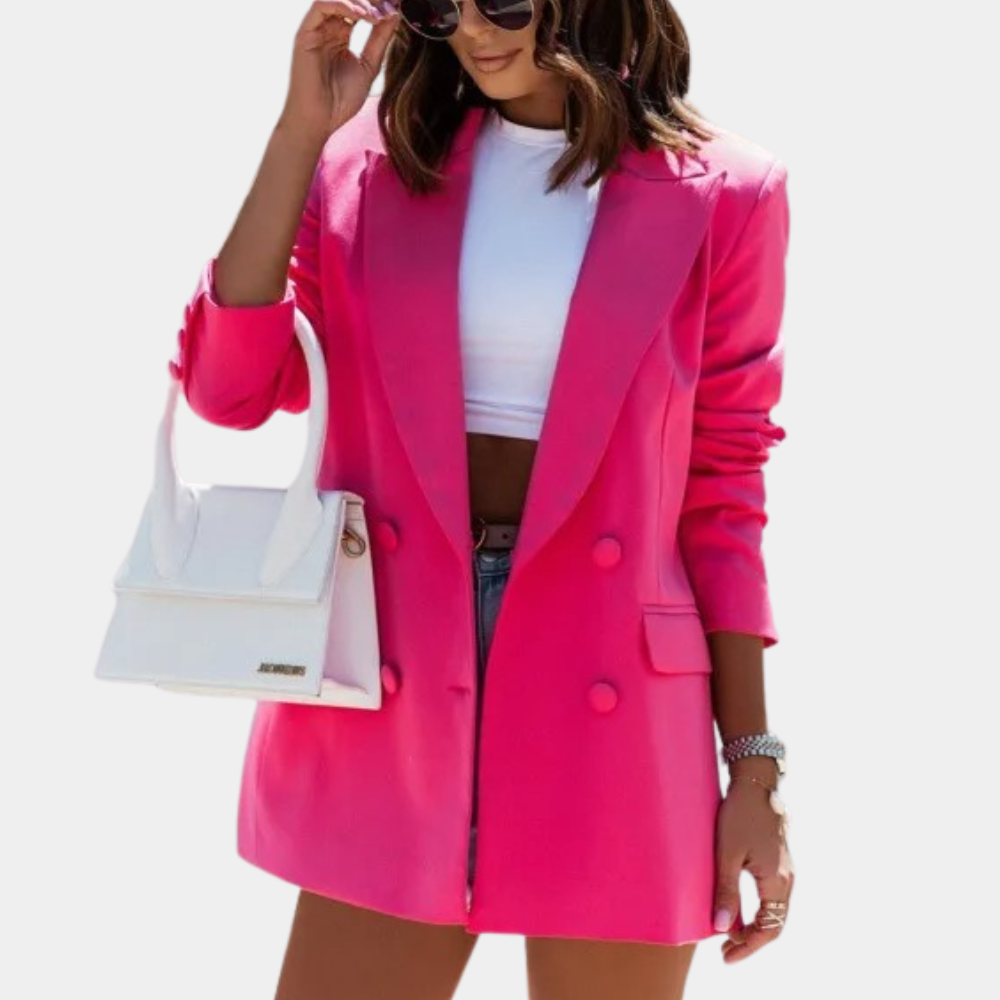 Blazer Femme – Mi-Long Tissu Disponible Plusieurs Couleurs, Cintré