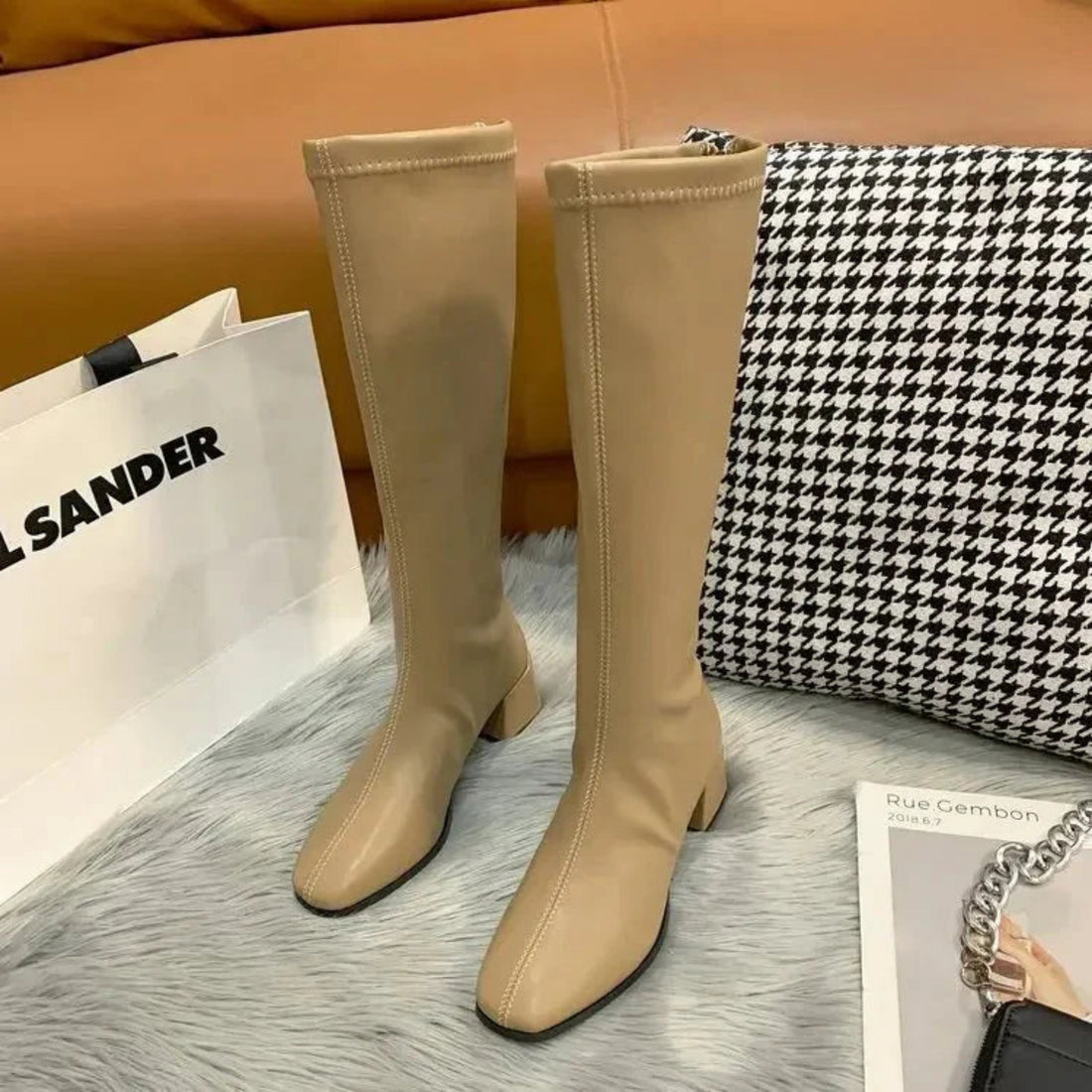 Bottes Hautes Femme – Coupe Ajustée, Silhouette Élancée