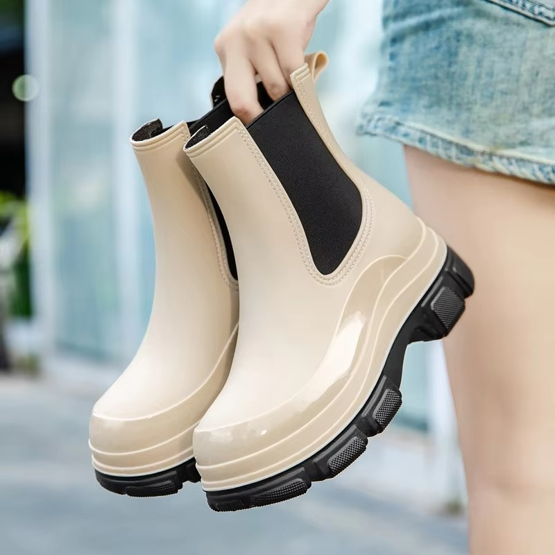 Bottines Chelsea Femme – À Enfiler, Semelle Crantée