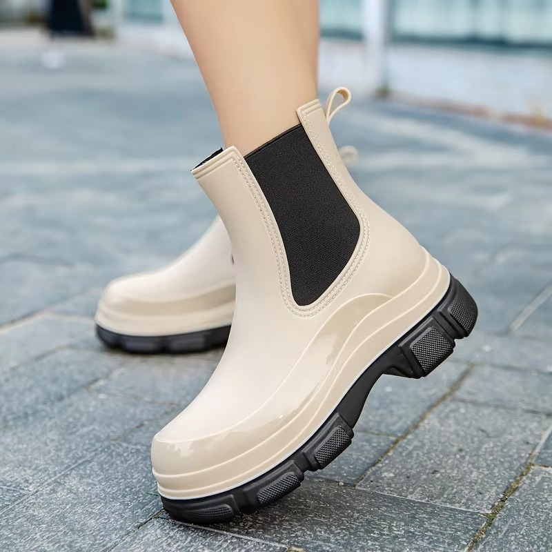 Bottines Chelsea Femme – À Enfiler, Semelle Crantée