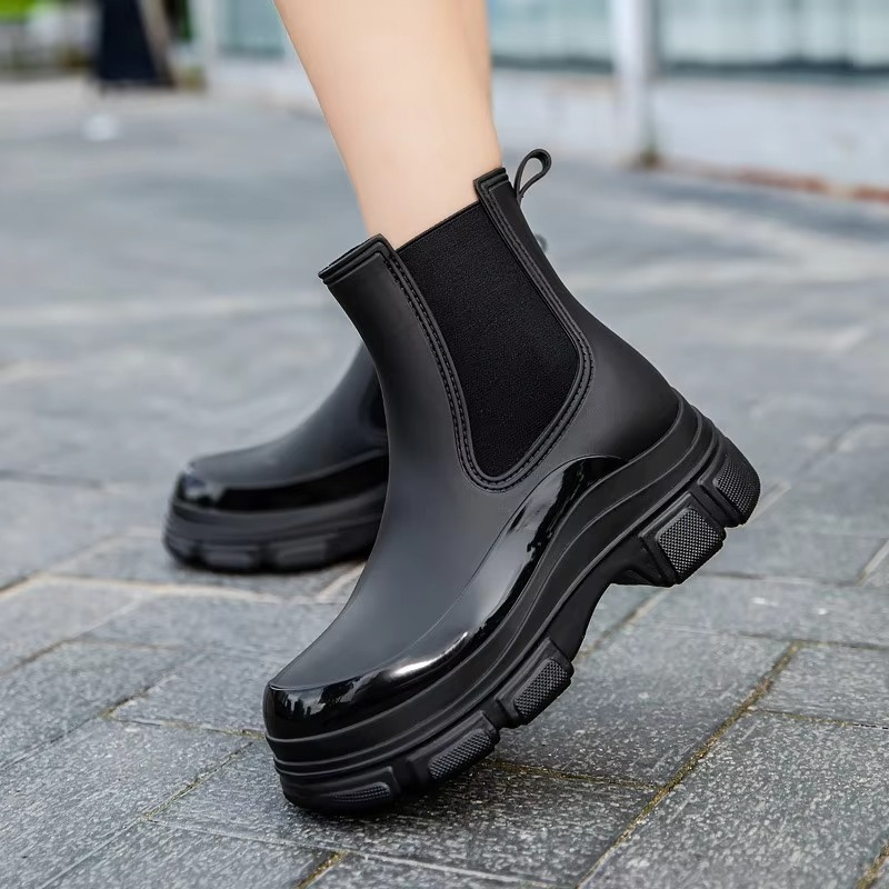 Bottines Chelsea Femme – À Enfiler, Semelle Crantée