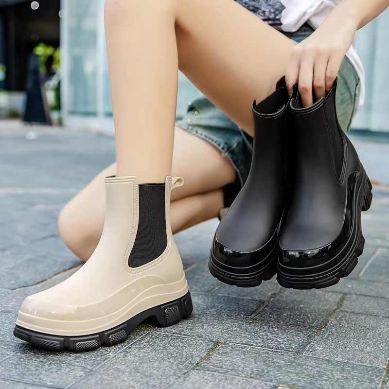 Bottines Chelsea Femme – À Enfiler, Semelle Crantée