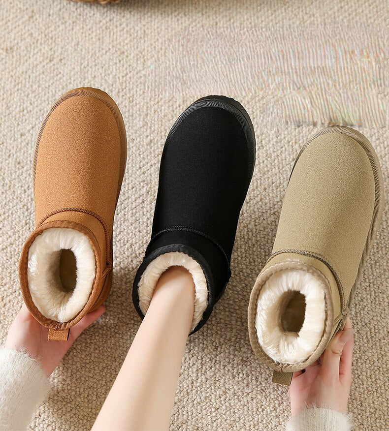 Bottines Femme – Étanches, Talon Bloc