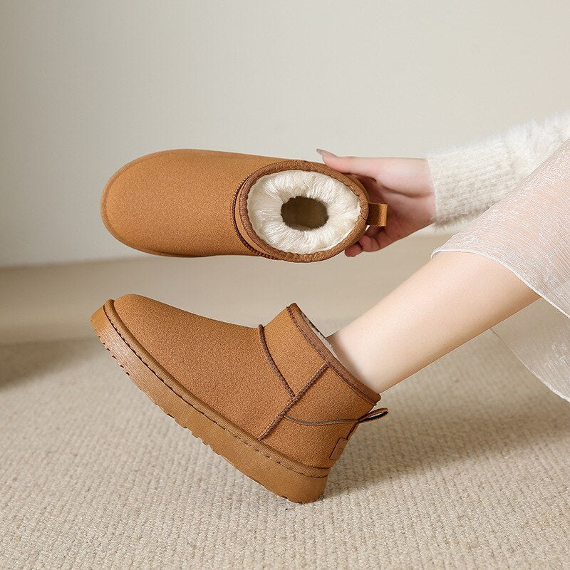 Bottines Femme – Étanches, Talon Bloc