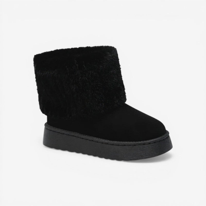 Bottines Fourrées Femme – À Enfiler, Semelle Antidérapante