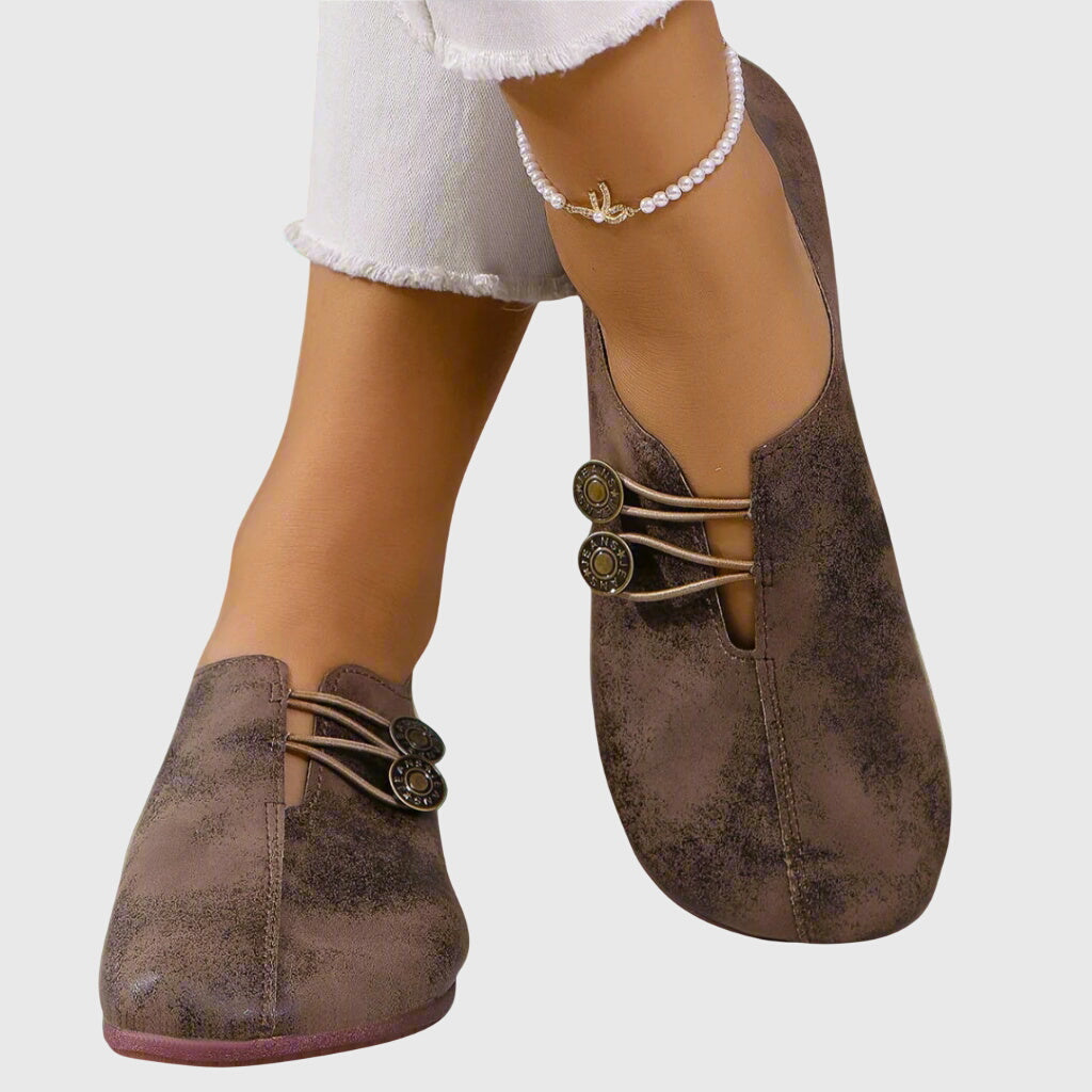 Bottines Femme – Lacets Aspect Daim Bout Rond, Talon Bloc