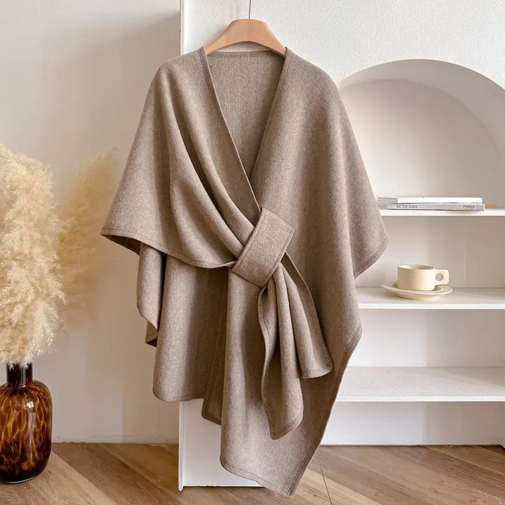 Cape Femme – Coupe-Vent Microfibres Douces, Coupe Enveloppante