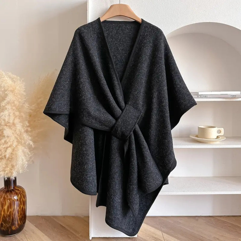 Cape Femme – Coupe-Vent Microfibres Douces, Coupe Enveloppante