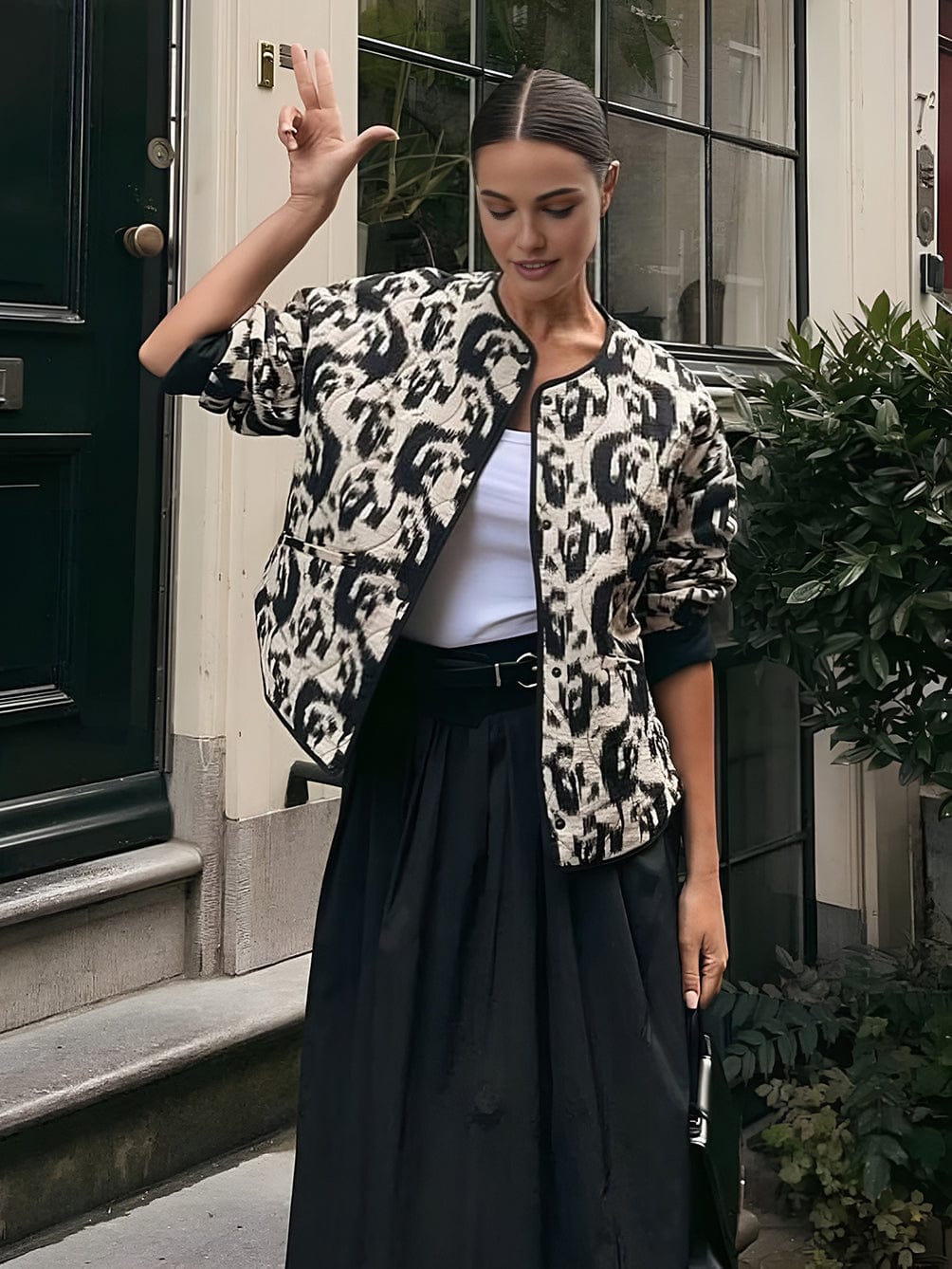 Manteau Femme – Ajusté Sequins Invitées Mariage, Coupe Longue