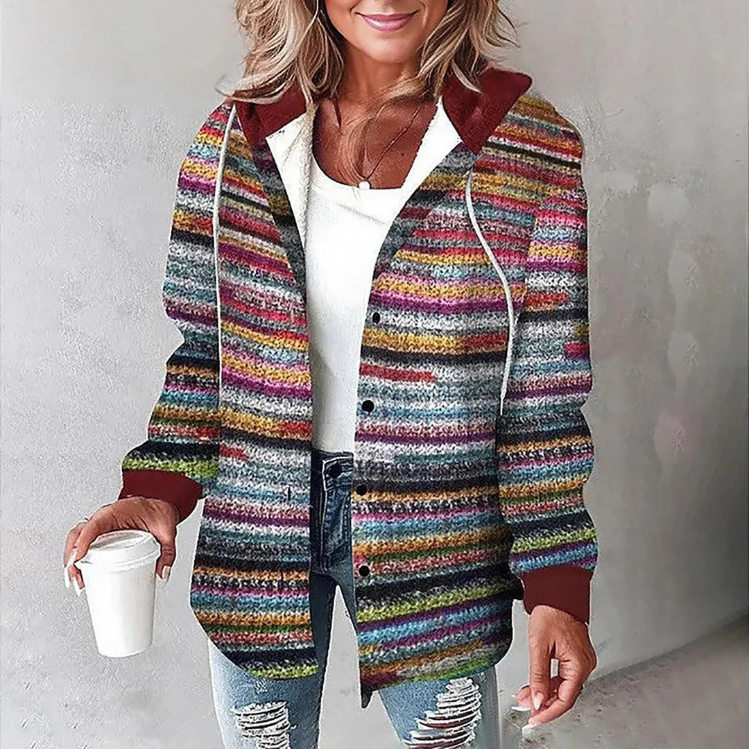 Manteau Femme – Coupe Longue, Boutonné