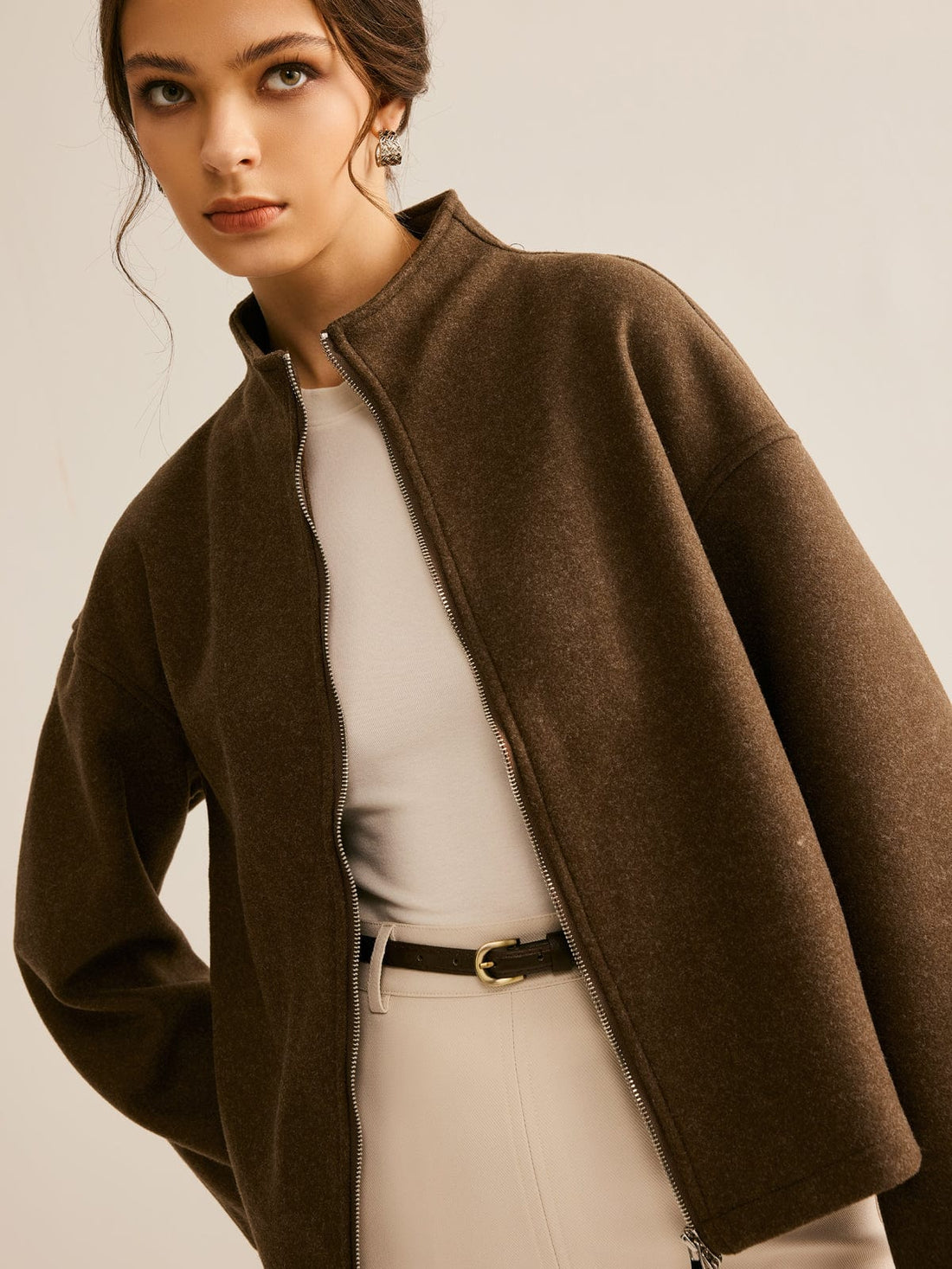 Manteau Femme – Court, Coupe Longue