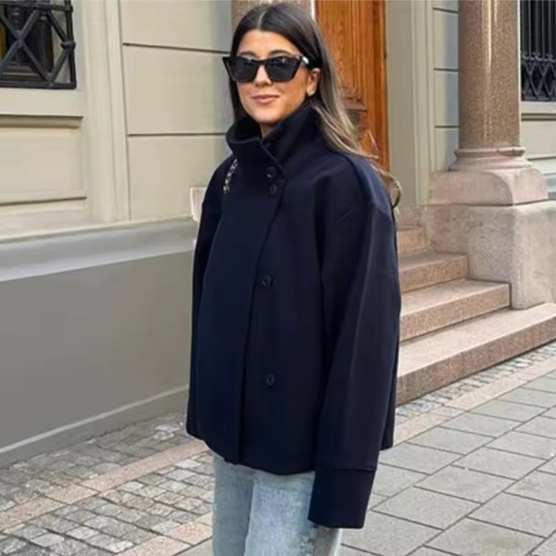Manteau Femme – Court, Double Boutonnage