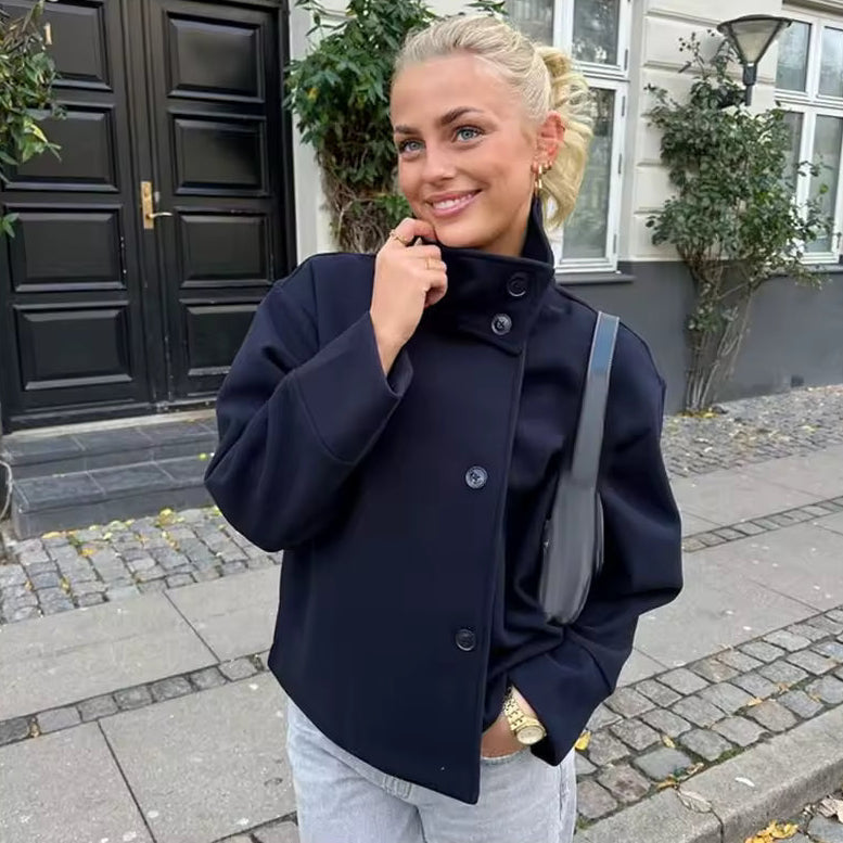 Manteau Femme – Court, Double Boutonnage