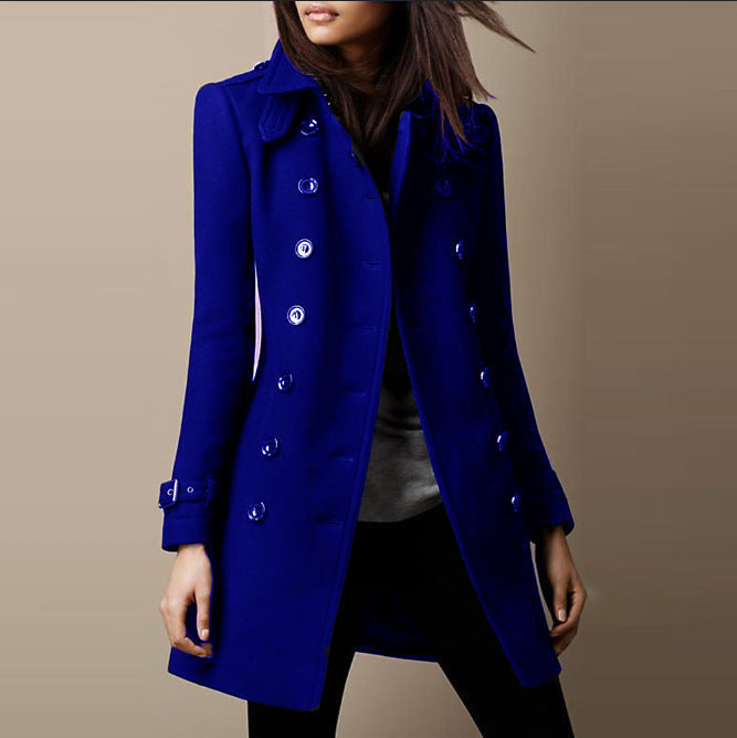 Manteau Femme – Double Boutonnage, Intemporel