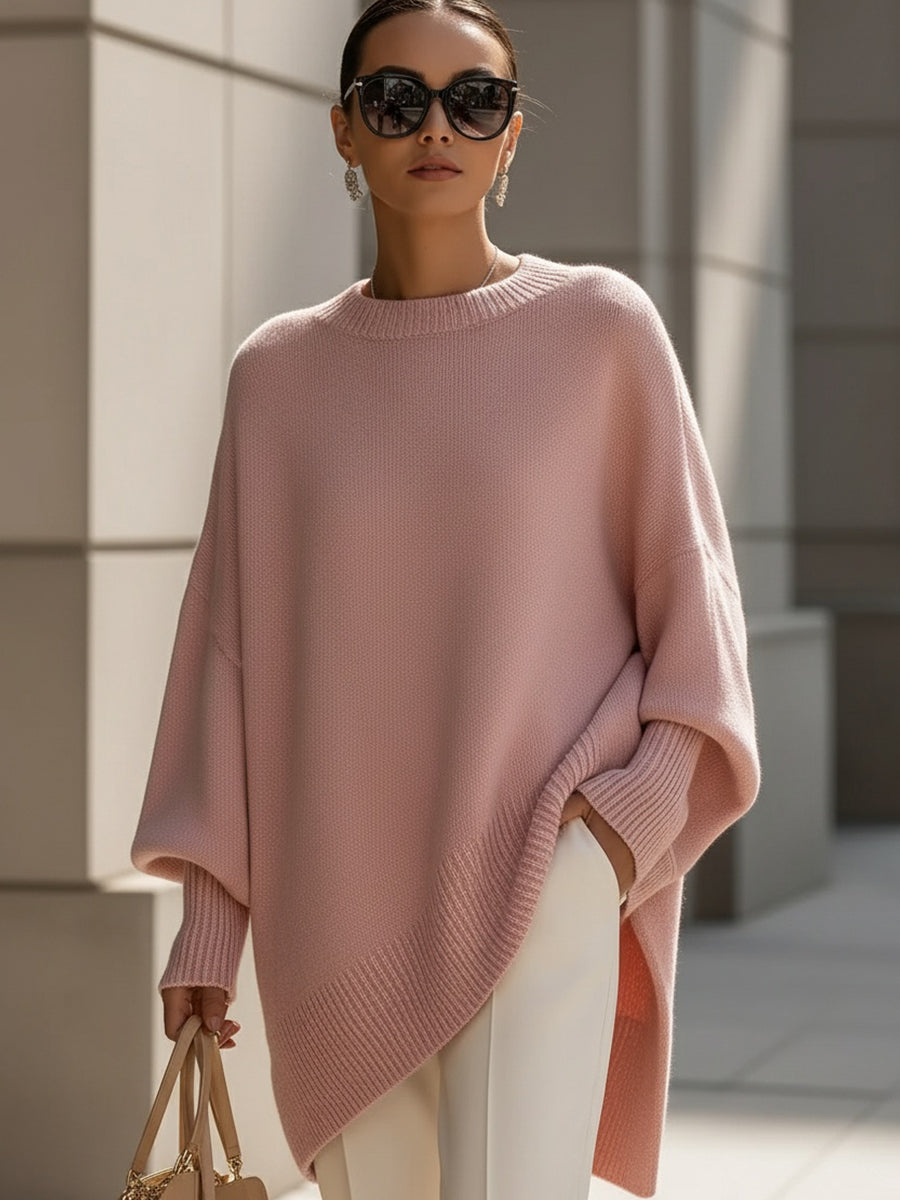 Poncho Femme – Oversize, Maille Douce