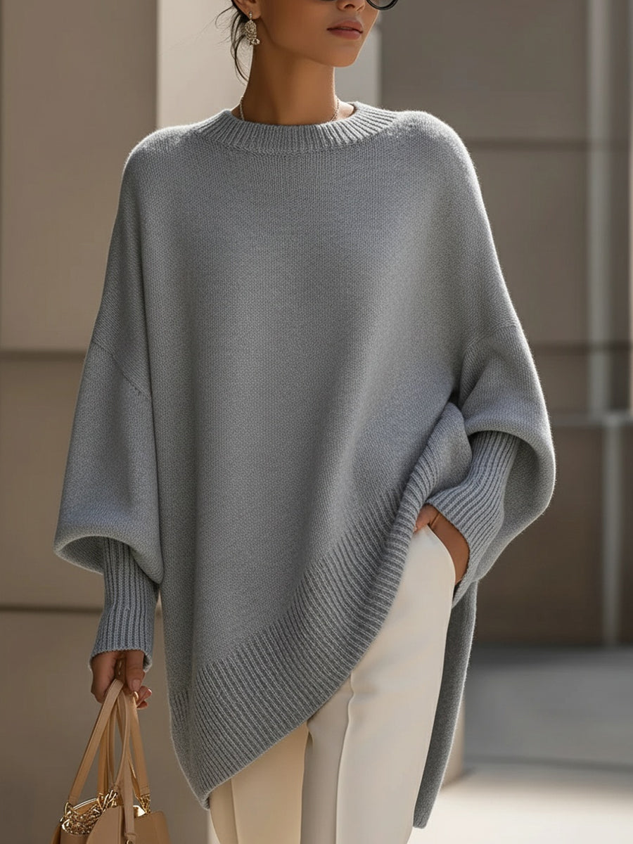 Poncho Femme – Oversize, Maille Douce