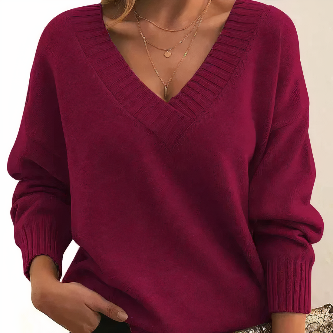 Pull Femme – Maille Douce, Col Rond