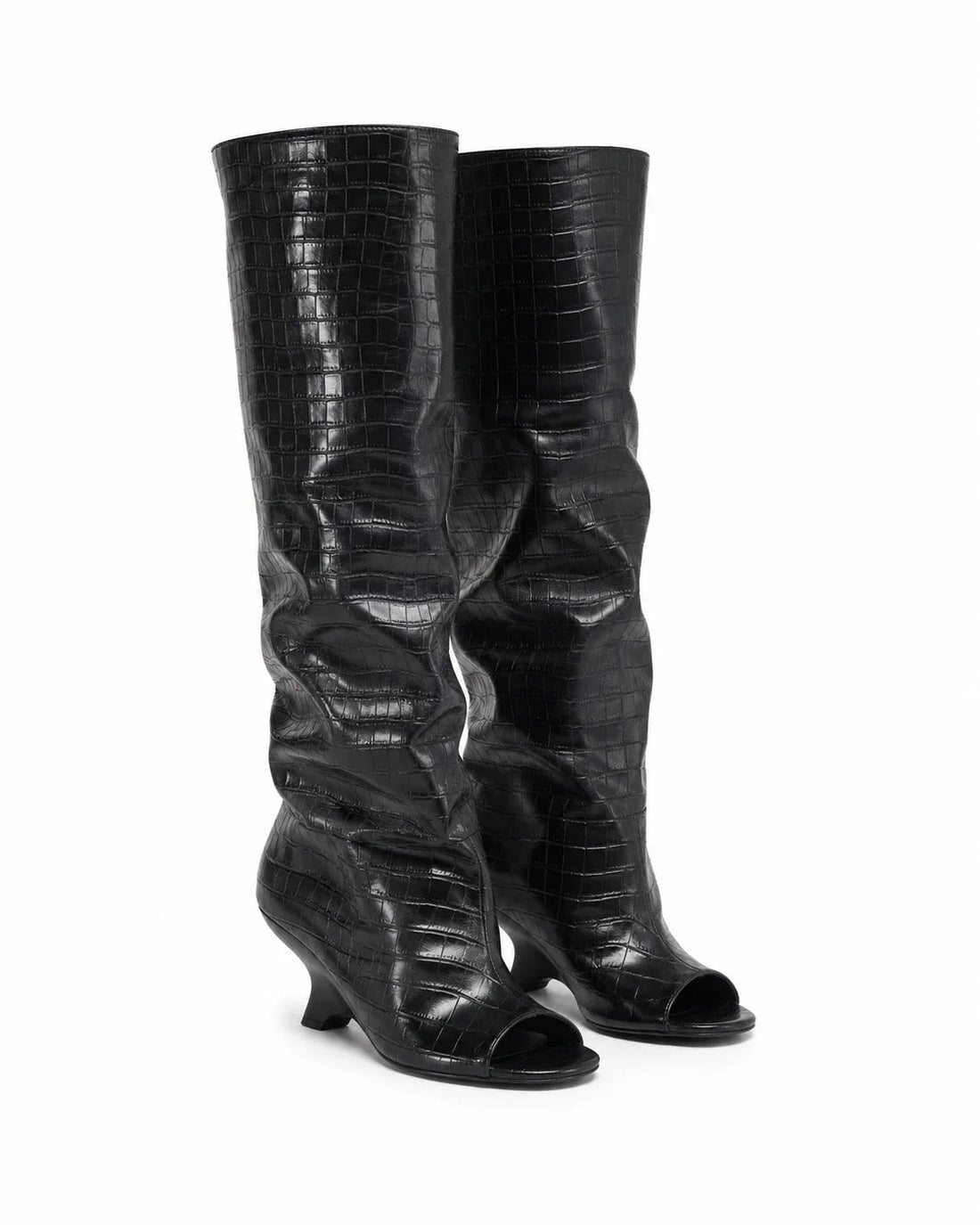 Santiags Femme – Compensées Bout Ouvert, Bout Pointu