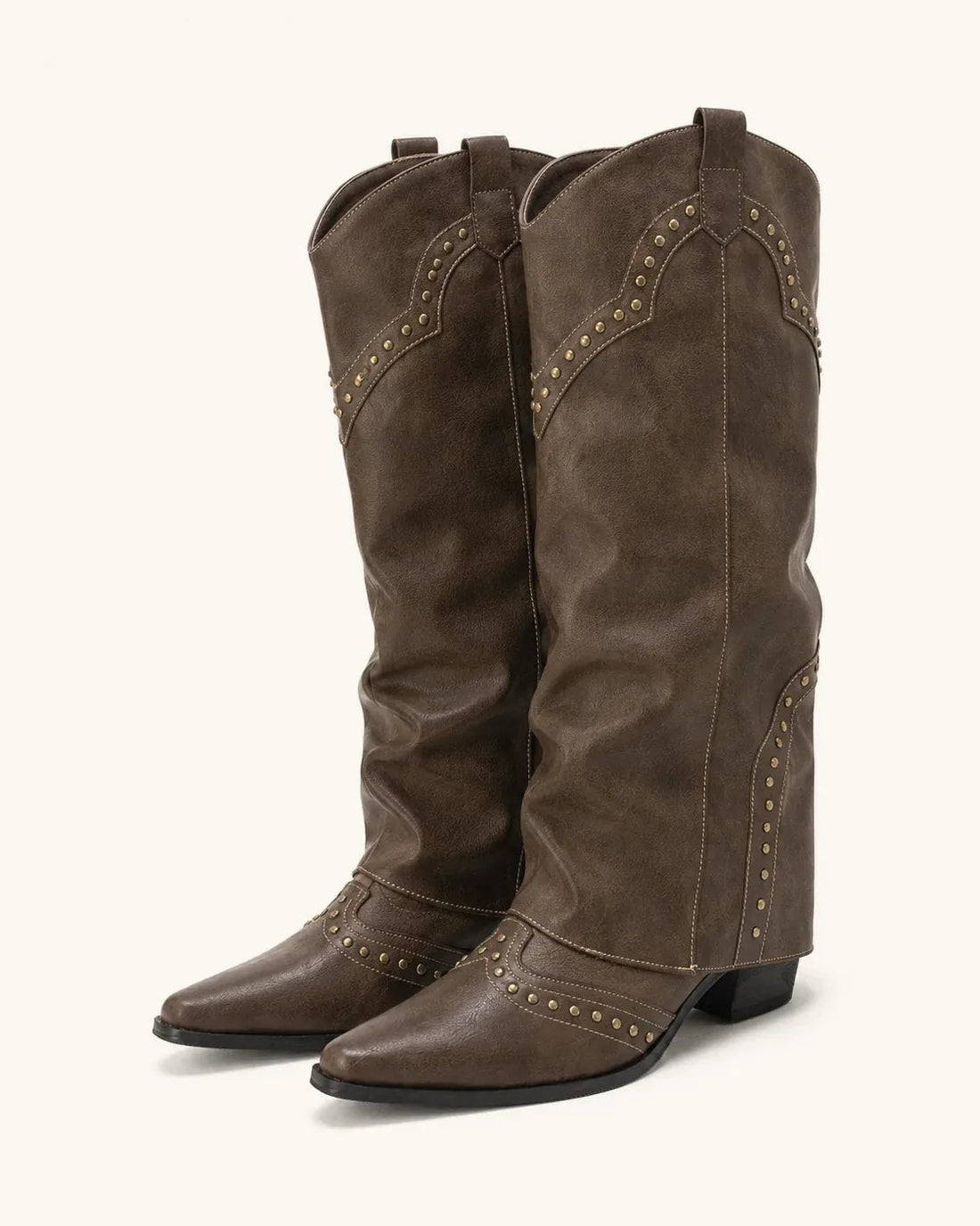 Santiags Femme – Cowgirl Franges Talon Carré, Bout Pointu