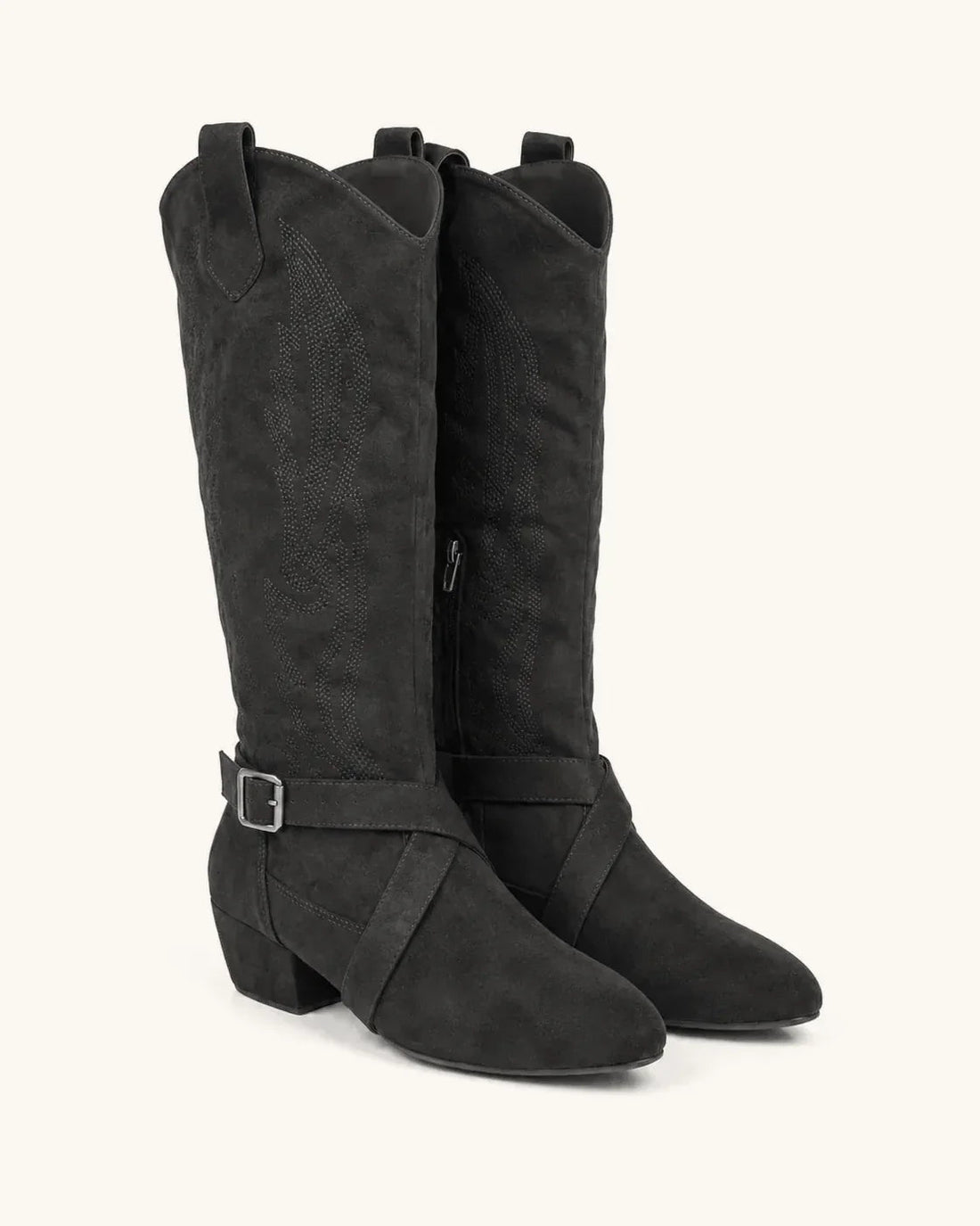Santiags Femme – Western Aspect Daim, Bout Pointu