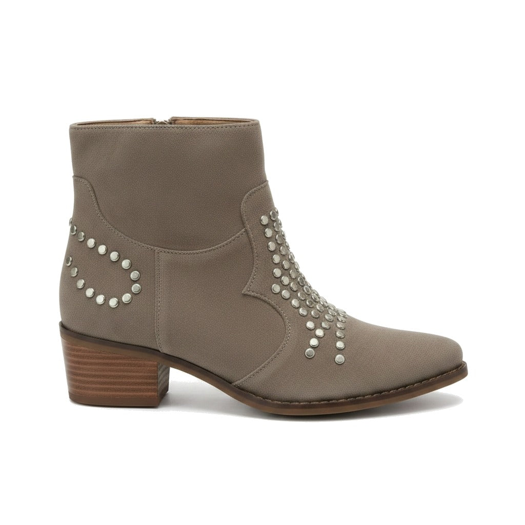 Bottines femme à talon cloutées bout pointu - Margaux