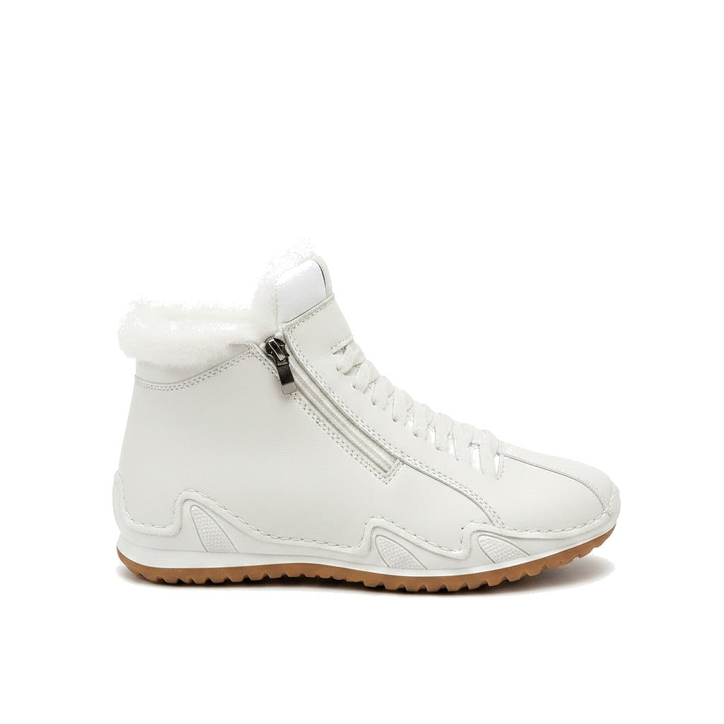 Bottines fourrées femme à lacets et zip latéral - Colette