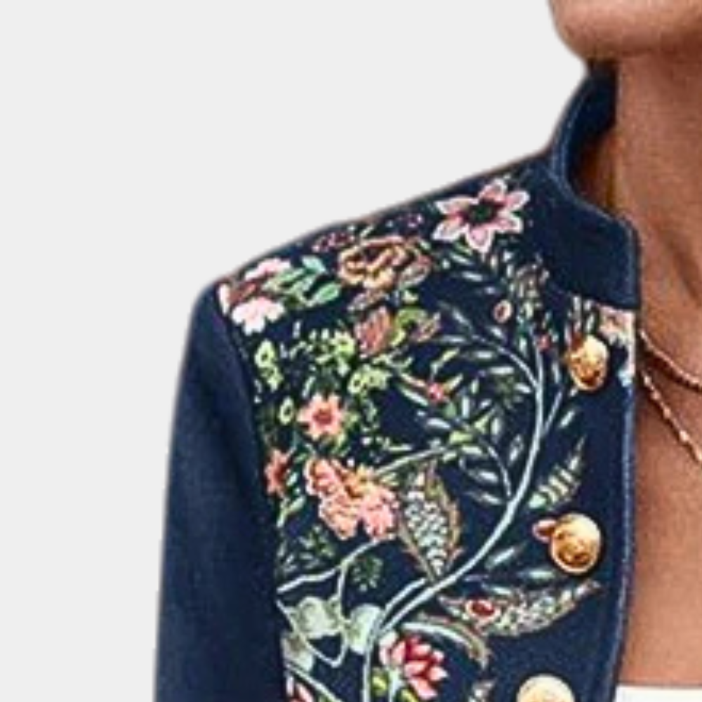 Blazer Femme – Brodé, Colorée