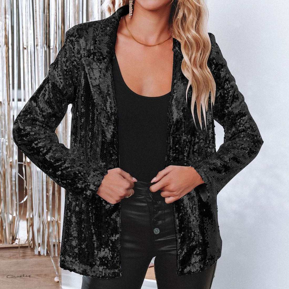 Blazer Femme – Glamour Paillettes, Cintré