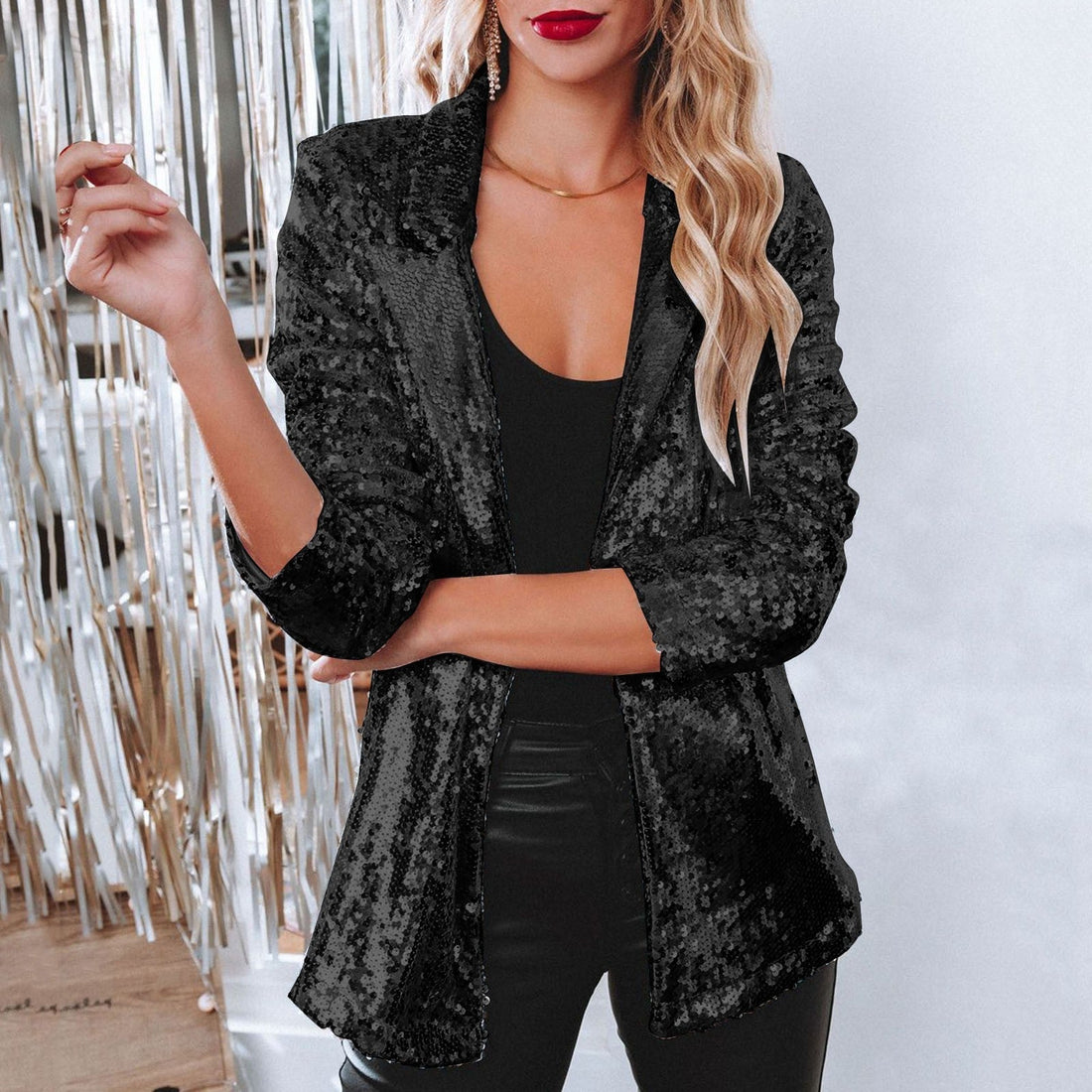 Blazer Femme – Glamour Paillettes, Cintré