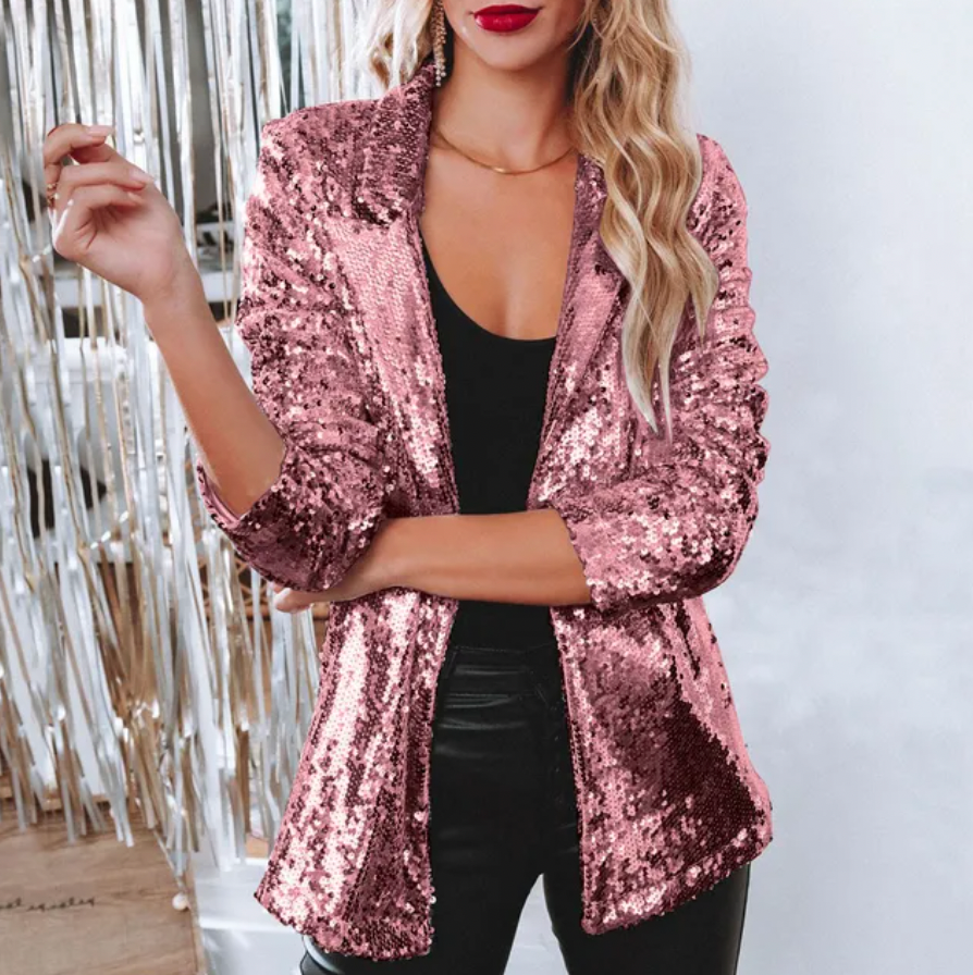 Blazer Femme – Glamour Paillettes, Cintré