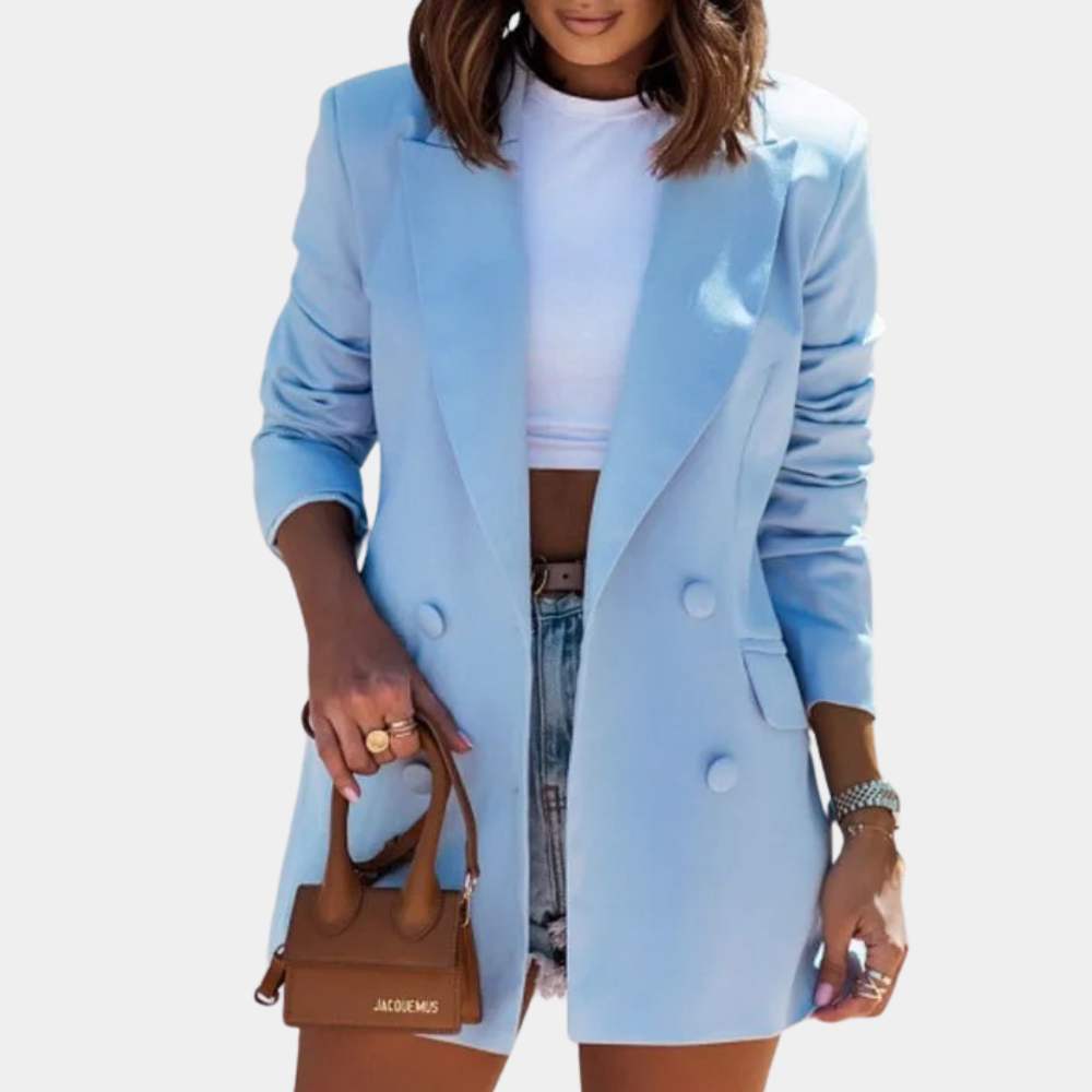 Blazer Femme – Mi-Long Tissu Disponible Plusieurs Couleurs, Cintré