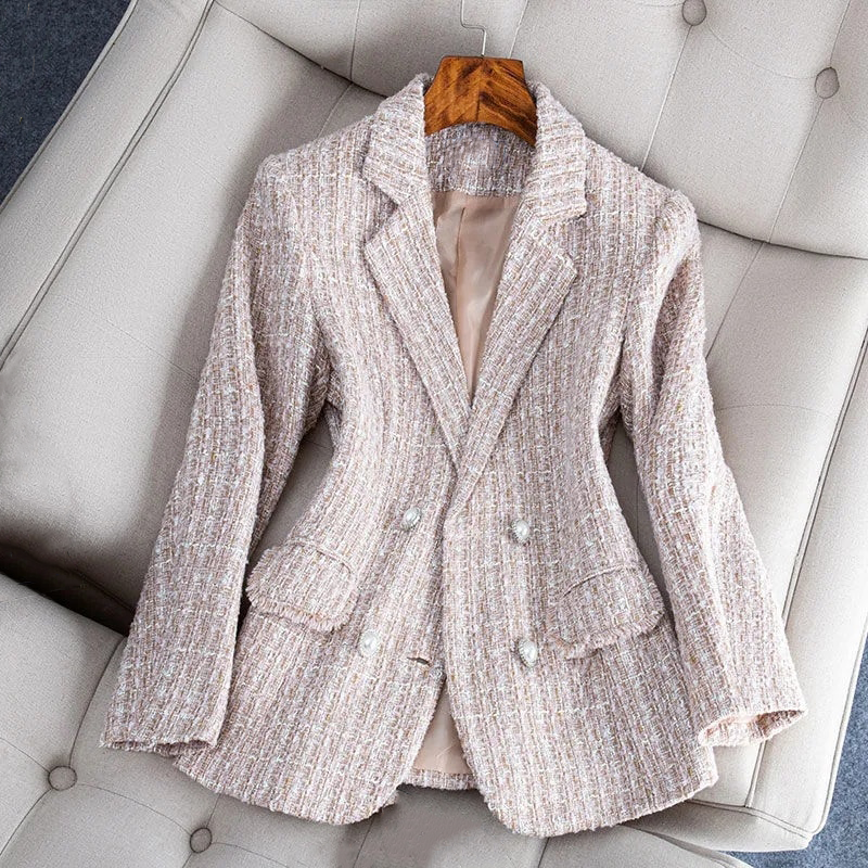 Blazer Femme – Tweed, Cintré