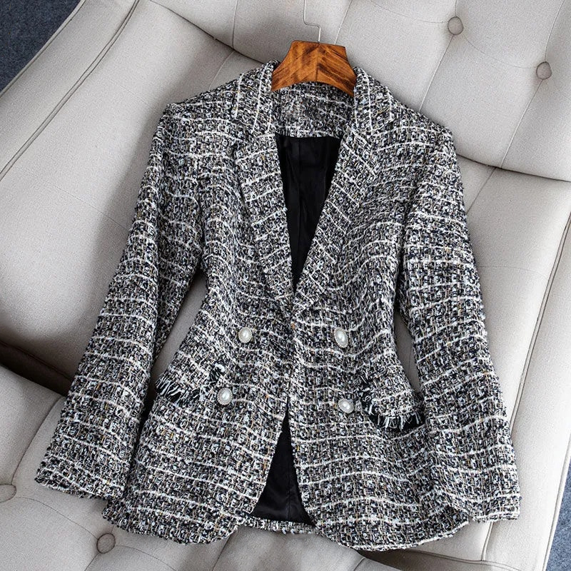 Blazer Femme – Tweed, Cintré