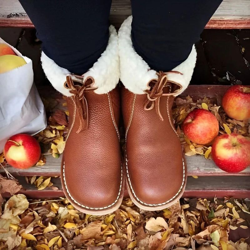 Bottes de Neige Femme – Fourrées, Semelle Antidérapante