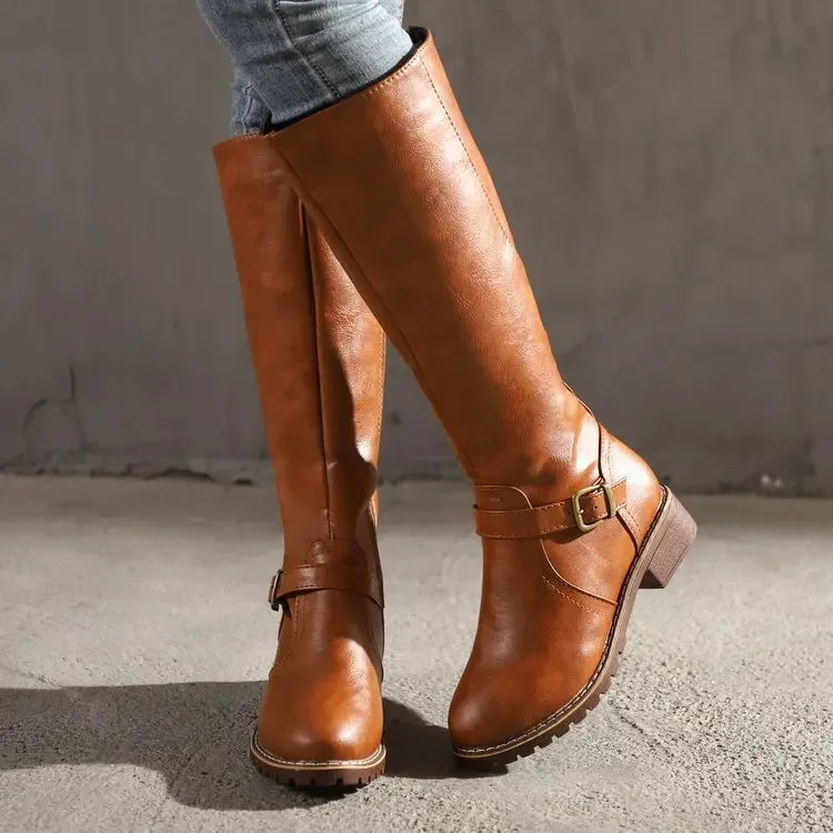 Bottes Hautes Femme d'Hiver – Coupe Ajustée et Doublure