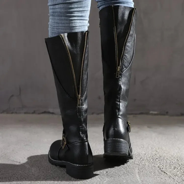 Bottes Hautes Femme d'Hiver – Coupe Ajustée et Doublure