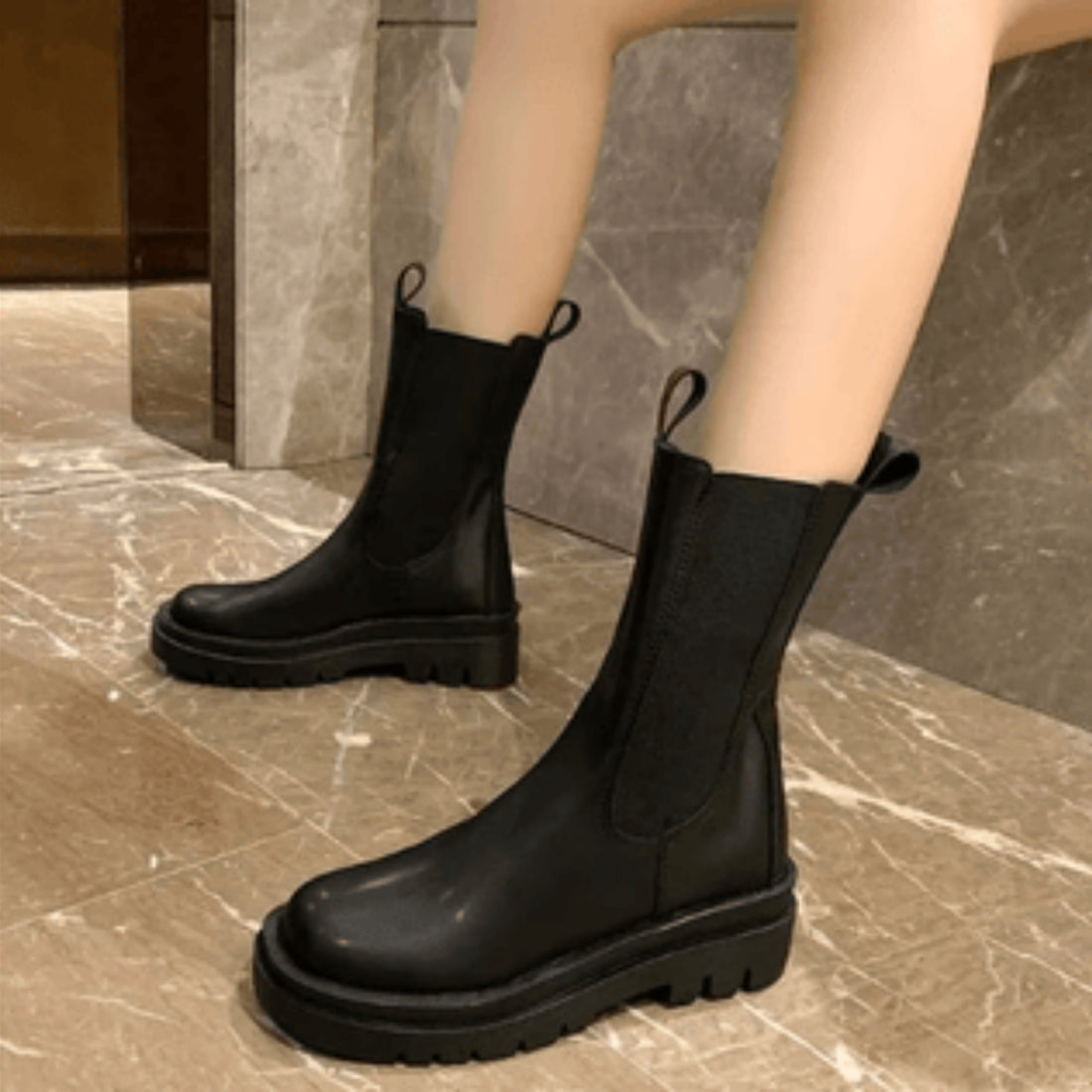 Bottines Chelsea Femme – Bandes Élastiques