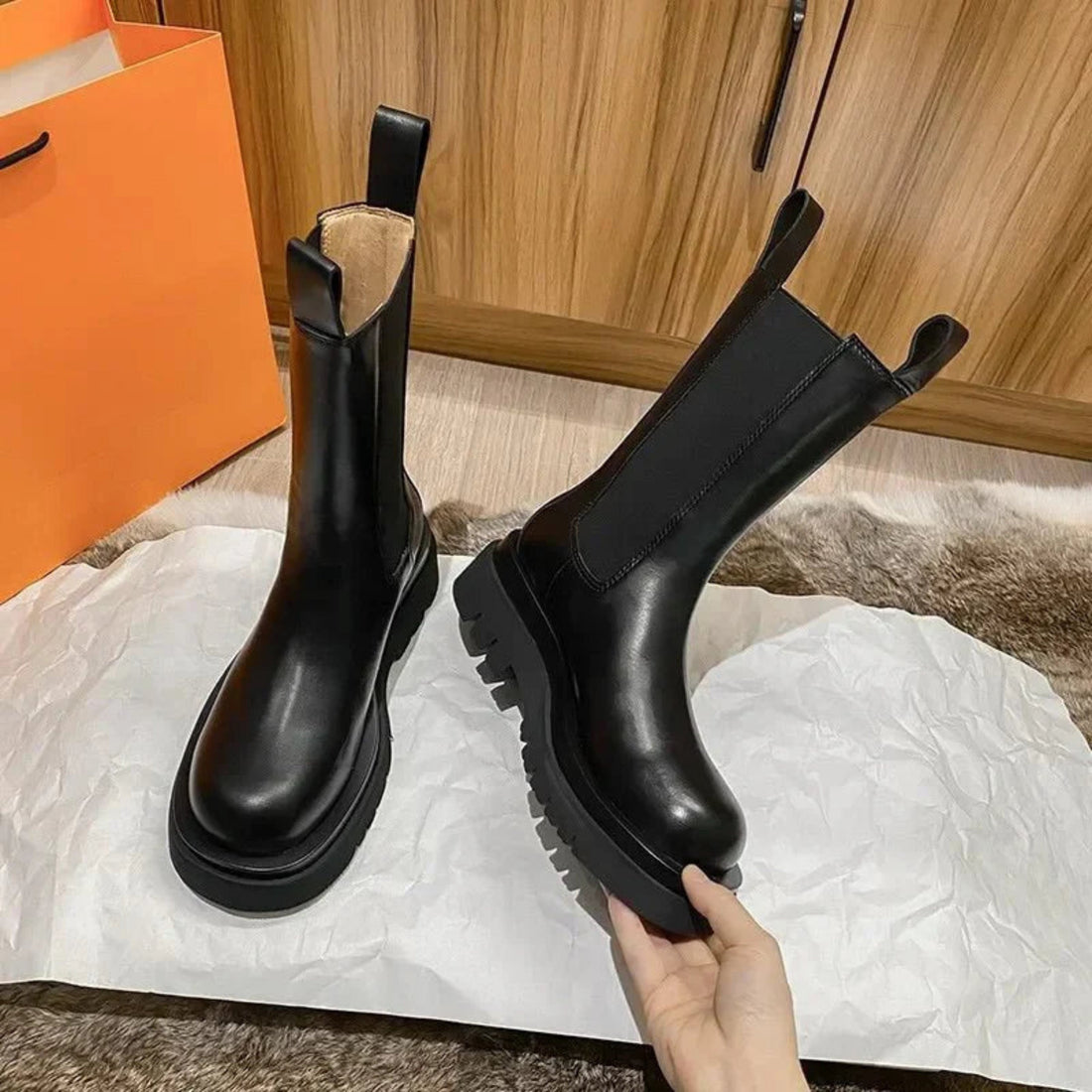 Bottines Chelsea Femme – Bandes Élastiques