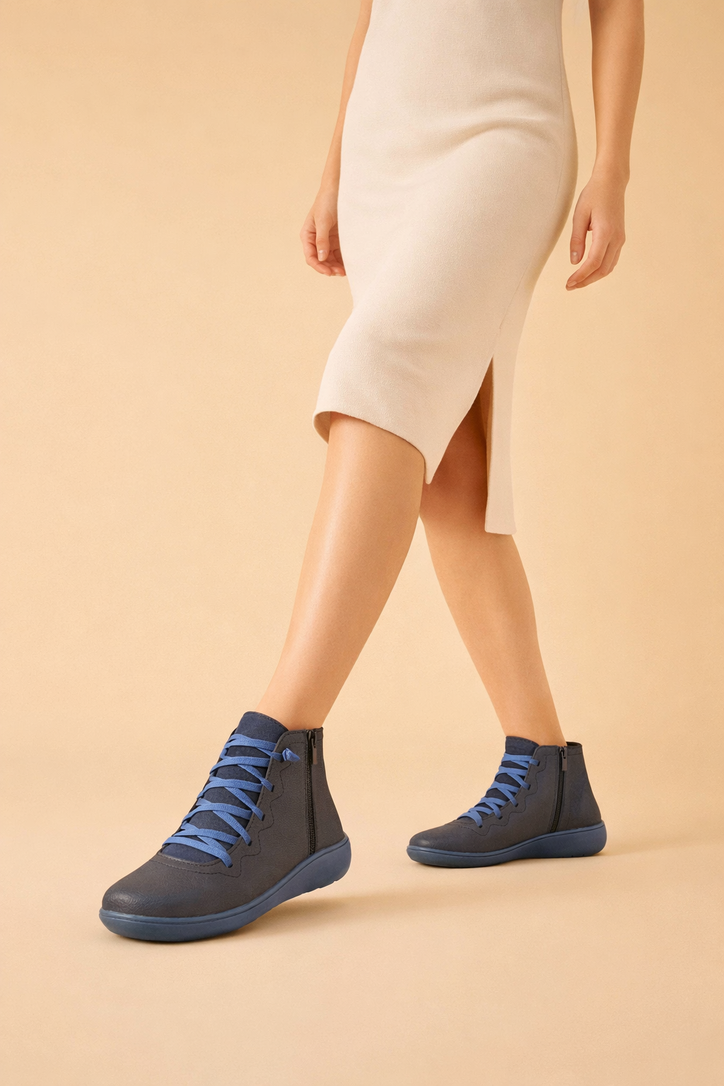 Bottines Femme Confort – Semelle Souple, Zip