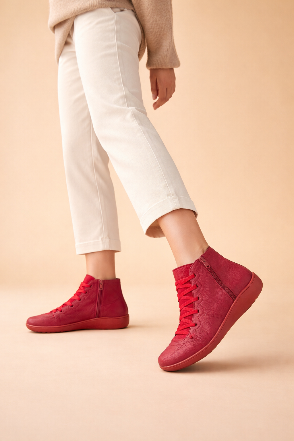 Bottines Femme Confort – Semelle Souple, Zip
