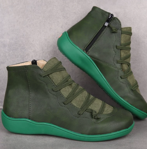 Bottines Femme Confort – Semelle Souple, Zip