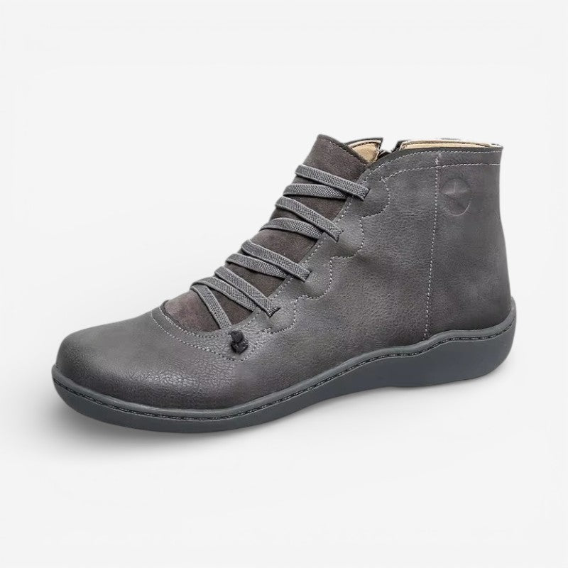Bottines à Lacets Femme – Semelle Confort, Bout Rond
