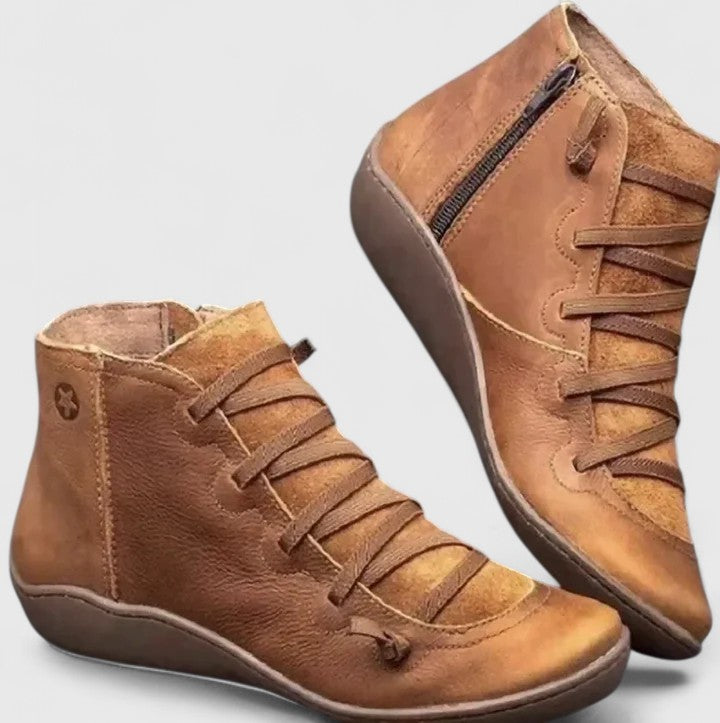 Bottines Femme – Orthopédiques Soutien Plantaire, Talon Bloc