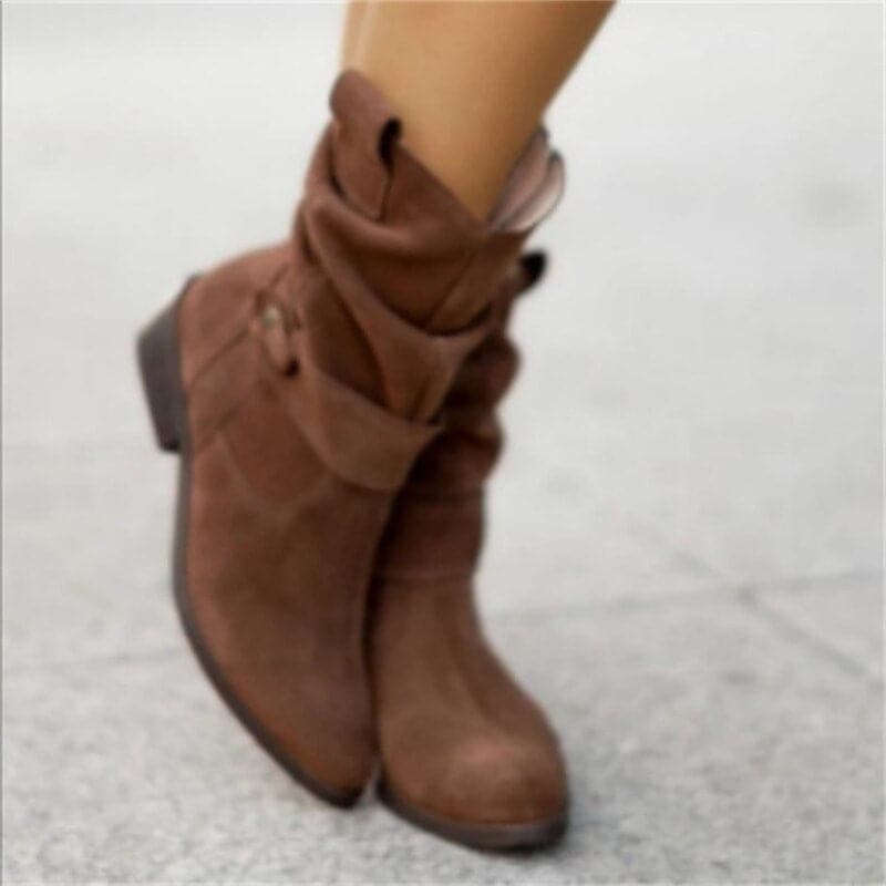 Bottines Hautes Femme – Tige Mi-Haute, Ligne Moderne