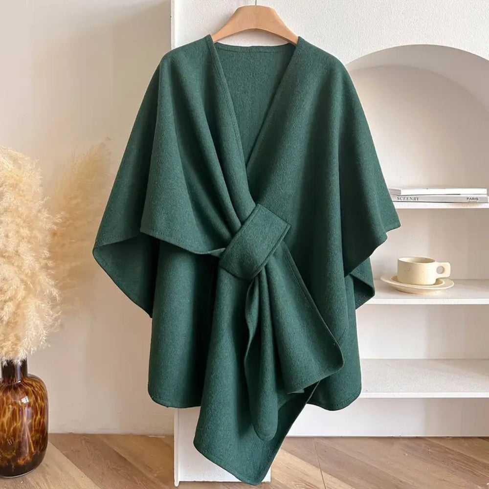 Cape Femme – Coupe-Vent Microfibres Douces, Coupe Enveloppante